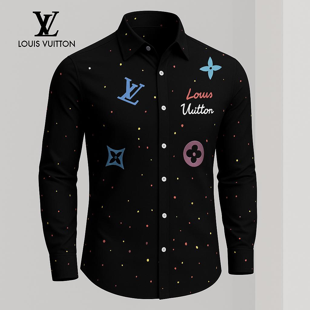 Louis Vuitton Premium Long Sleeve Button Shirt 2026 LX-SMLV2026042