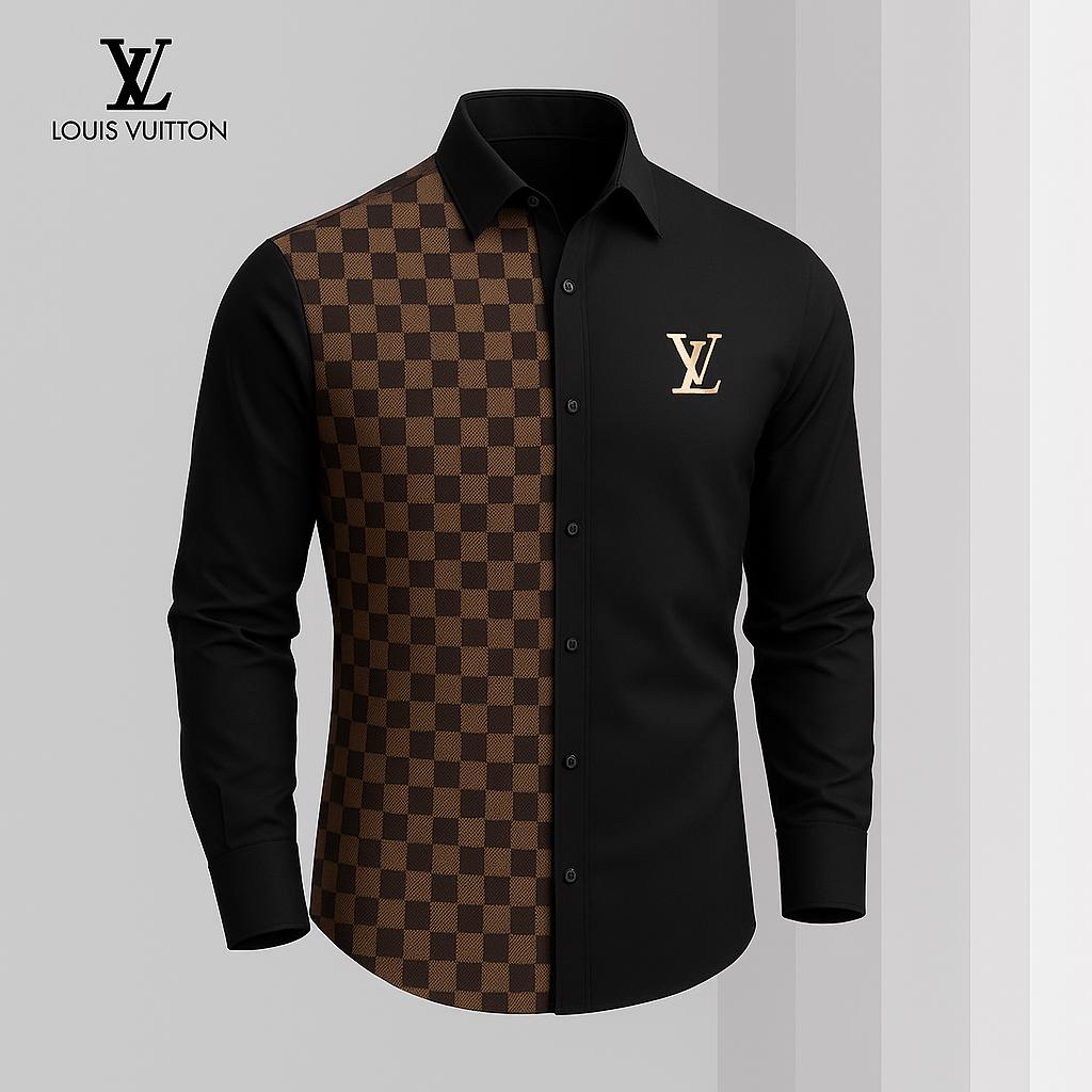 Louis Vuitton Premium Long Sleeve Button Shirt 2026 LX-SMLV2026044