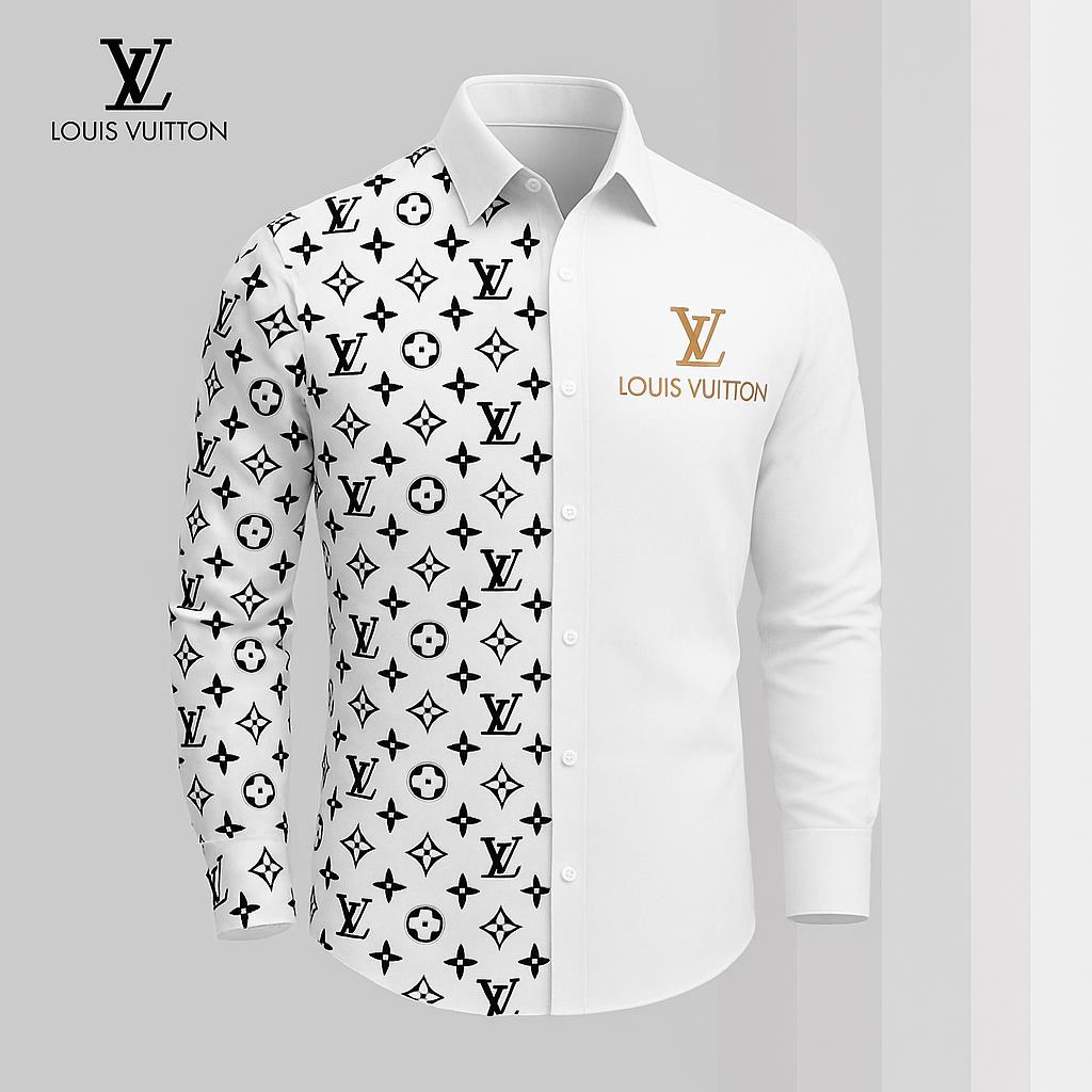 Louis Vuitton Premium Long Sleeve Button Shirt 2026 LX-SMLV2026045
