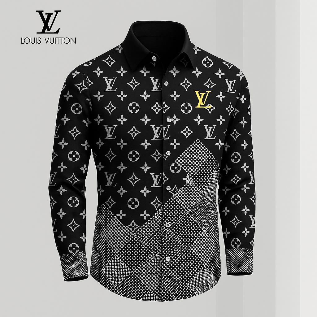 Louis Vuitton Premium Long Sleeve Button Shirt 2026 LX-SMLV202605