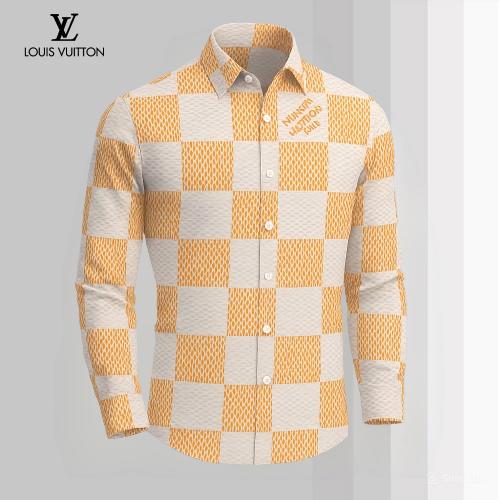 Louis Vuitton Premium Long Sleeve Button Shirt 2026 LX-SMLV2026051