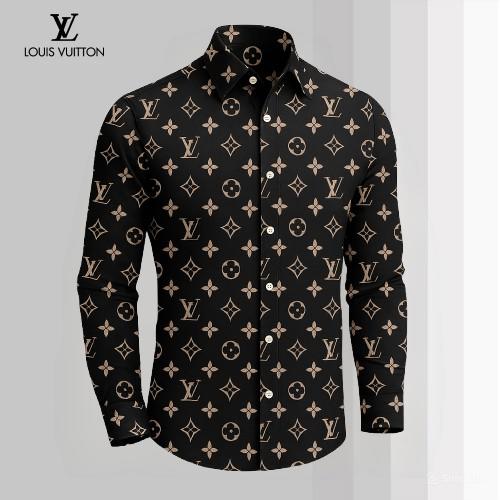Louis Vuitton Premium Long Sleeve Button Shirt 2026 LX-SMLV2026055
