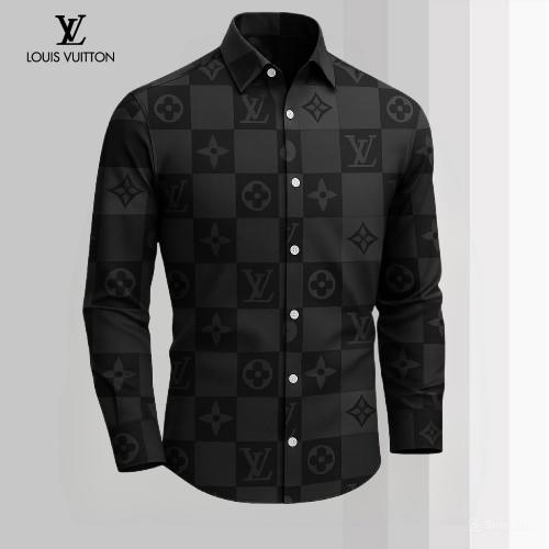 Louis Vuitton Premium Long Sleeve Button Shirt 2026 LX-SMLV2026061