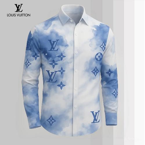 Louis Vuitton Premium Long Sleeve Button Shirt 2026 LX-SMLV2026066