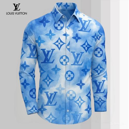 Louis Vuitton Premium Long Sleeve Button Shirt 2026 LX-SMLV2026068