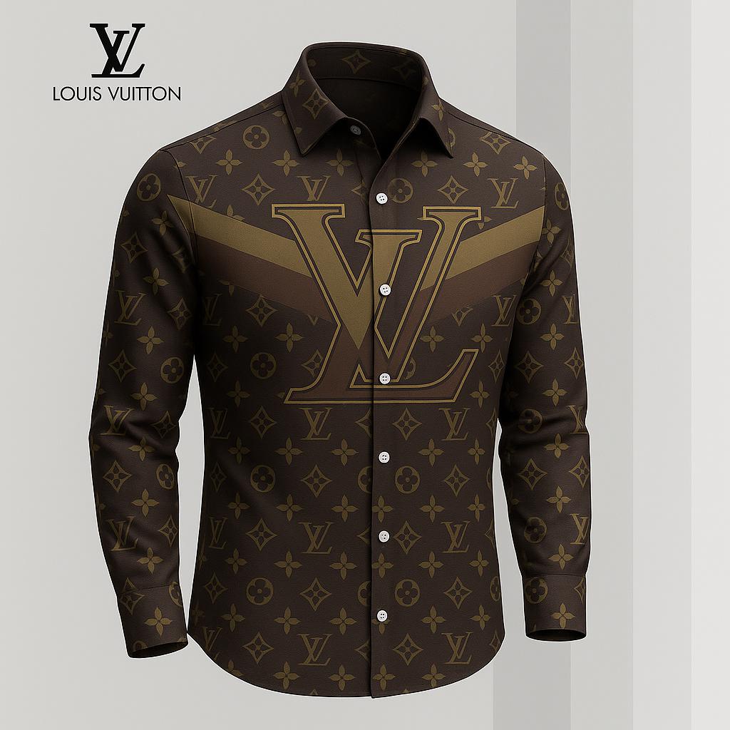 Louis Vuitton Premium Long Sleeve Button Shirt 2026 LX-SMLV202607