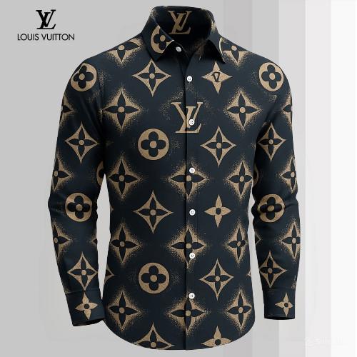 Louis Vuitton Premium Long Sleeve Button Shirt 2026 LX-SMLV2026070