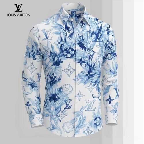 Louis Vuitton Premium Long Sleeve Button Shirt 2026 LX-SMLV2026079