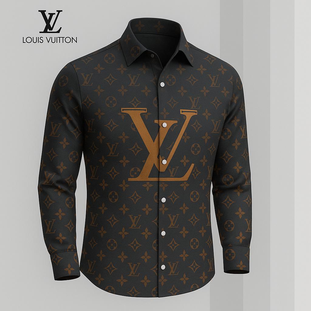 Louis Vuitton Premium Long Sleeve Button Shirt 2026 LX-SMLV202608