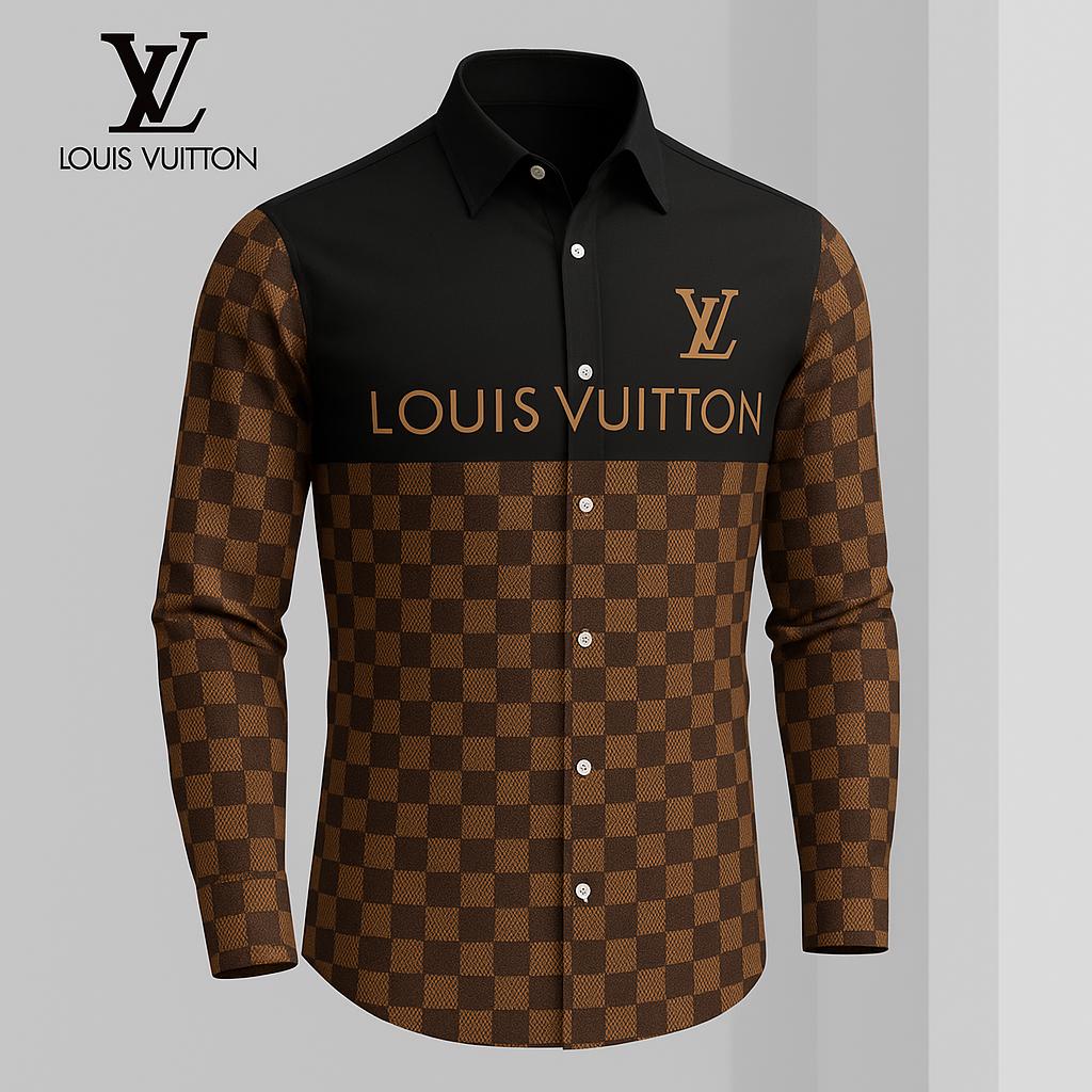 Louis Vuitton Premium Long Sleeve Button Shirt 2026 LX-SMLV202609