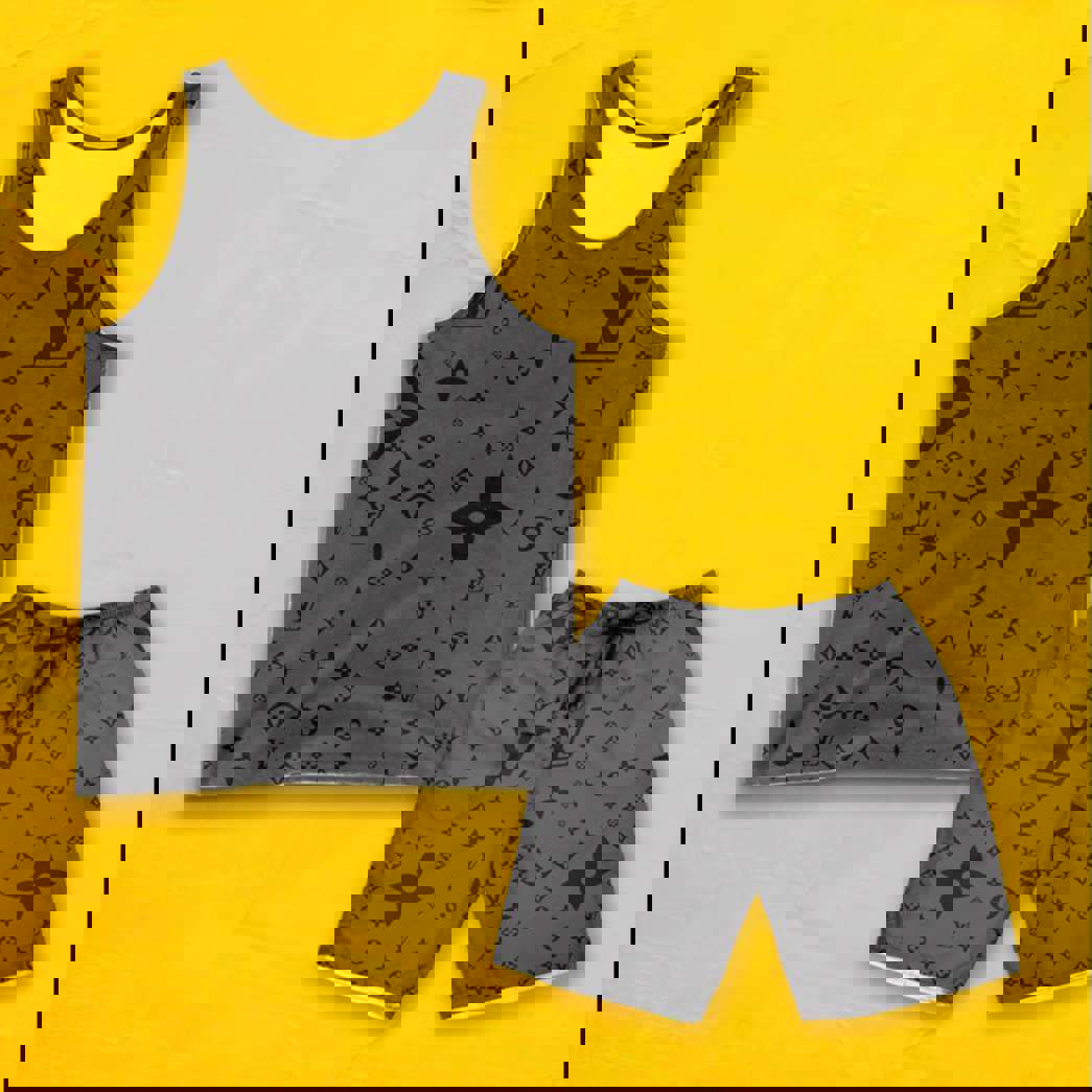 LV Luxury Combo Tank Top Shorts Set Outfit Summer CTS1003