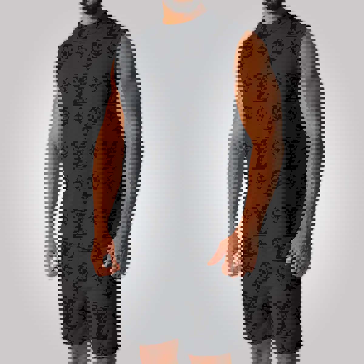 LV Luxury Combo Tank Top Shorts Set Outfit Summer CTS1013