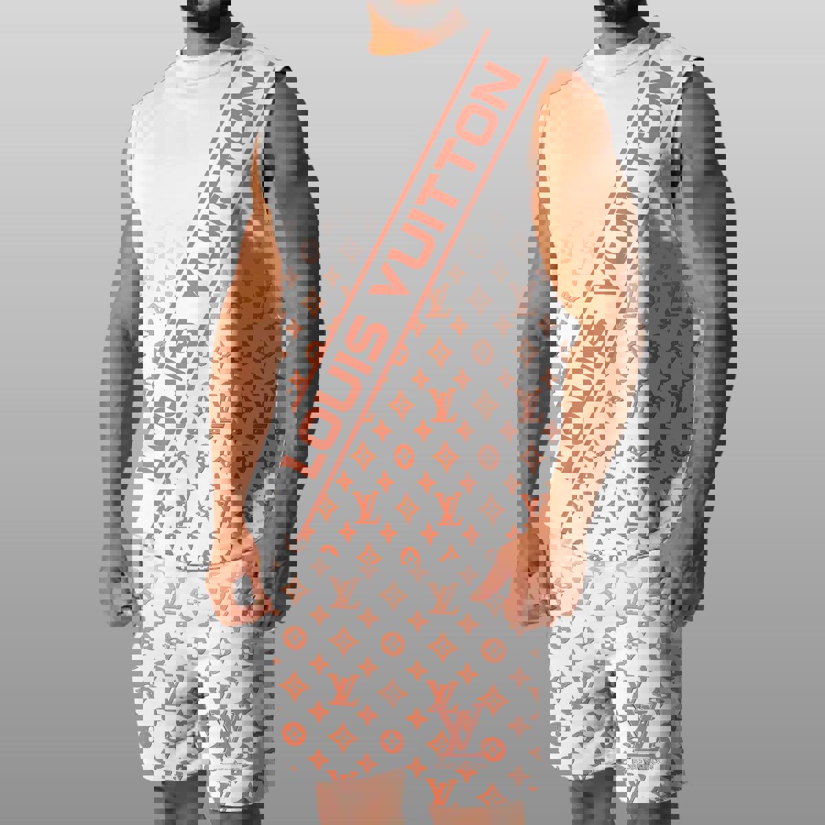 LV Luxury Combo Tank Top Shorts Set Outfit Summer CTS1026