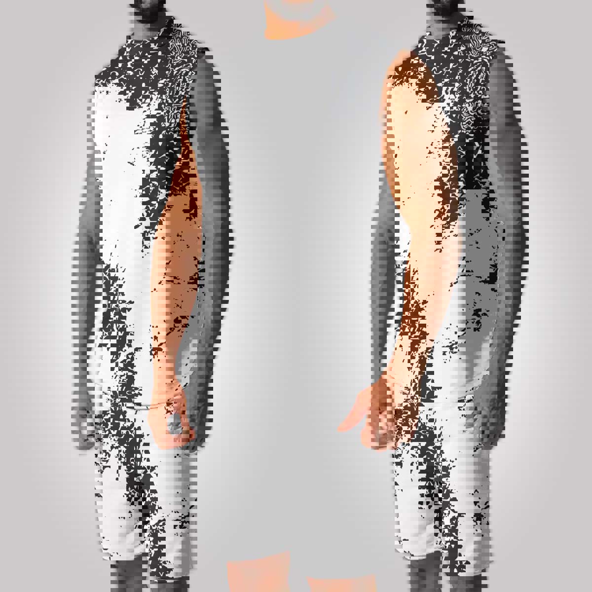 LV Luxury Combo Tank Top Shorts Set Outfit Summer CTS1034