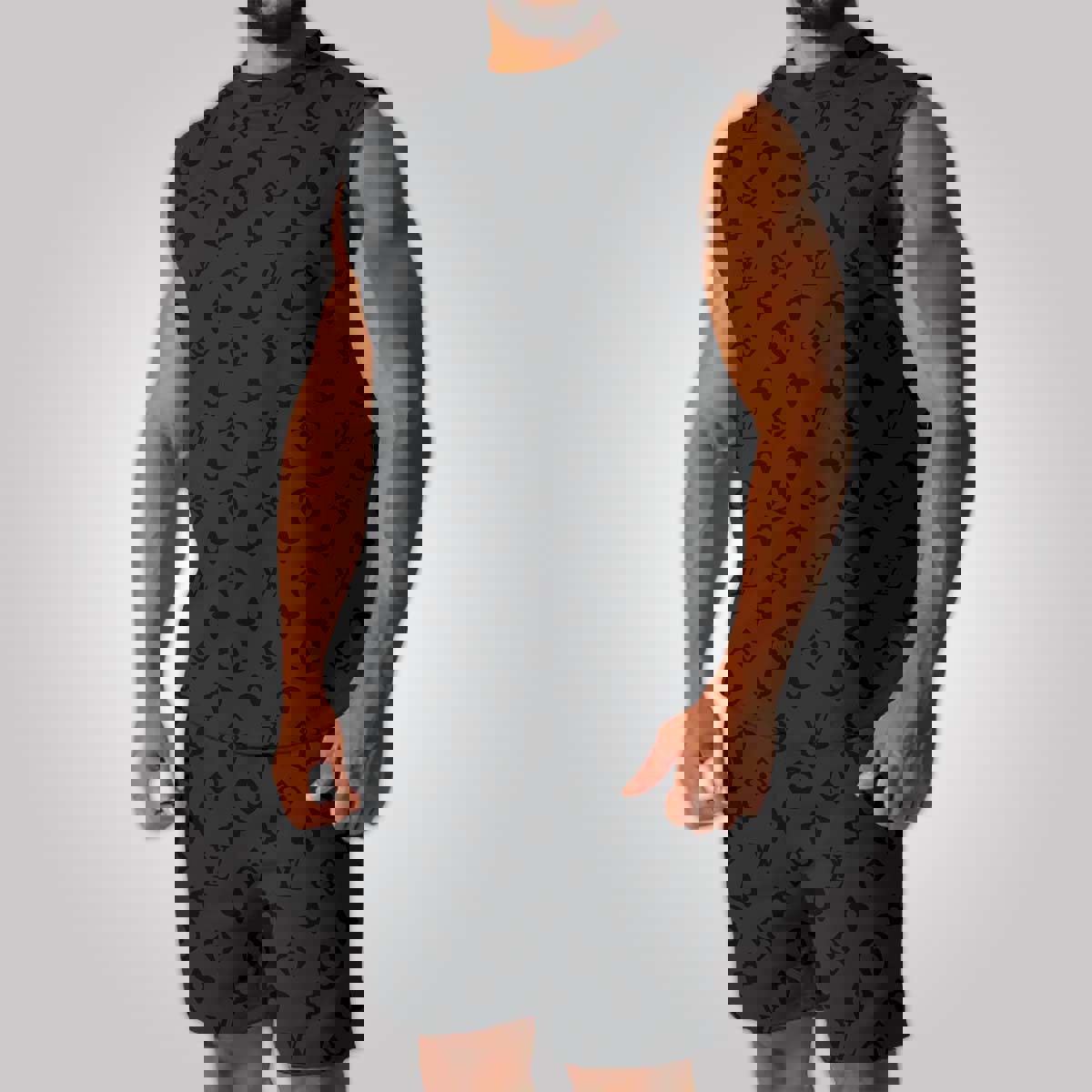 LV Luxury Combo Tank Top Shorts Set Outfit Summer CTS1047