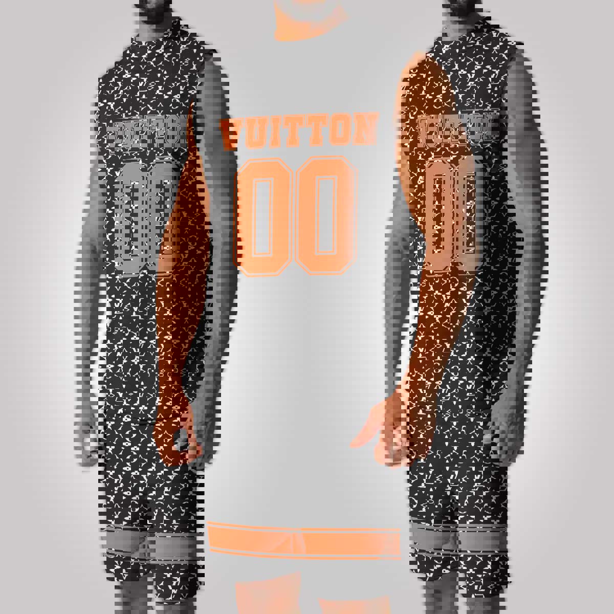 LV Luxury Combo Tank Top Shorts Set Outfit Summer CTS1049