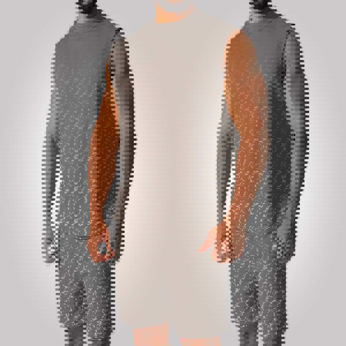 LV Luxury Combo Tank Top Shorts Set Outfit Summer CTS1050