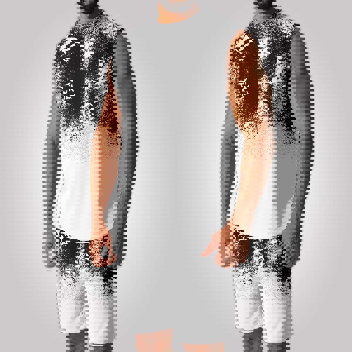 LV Luxury Combo Tank Top Shorts Set Outfit Summer CTS1052