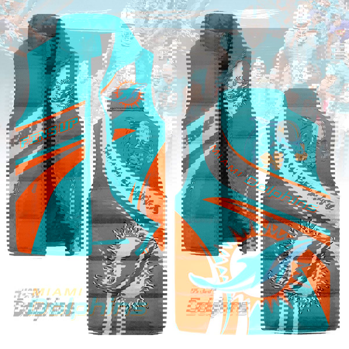 Miami Dolphins Sleeveless Coat Sleeveless Vest Gift For Fans CCS4214