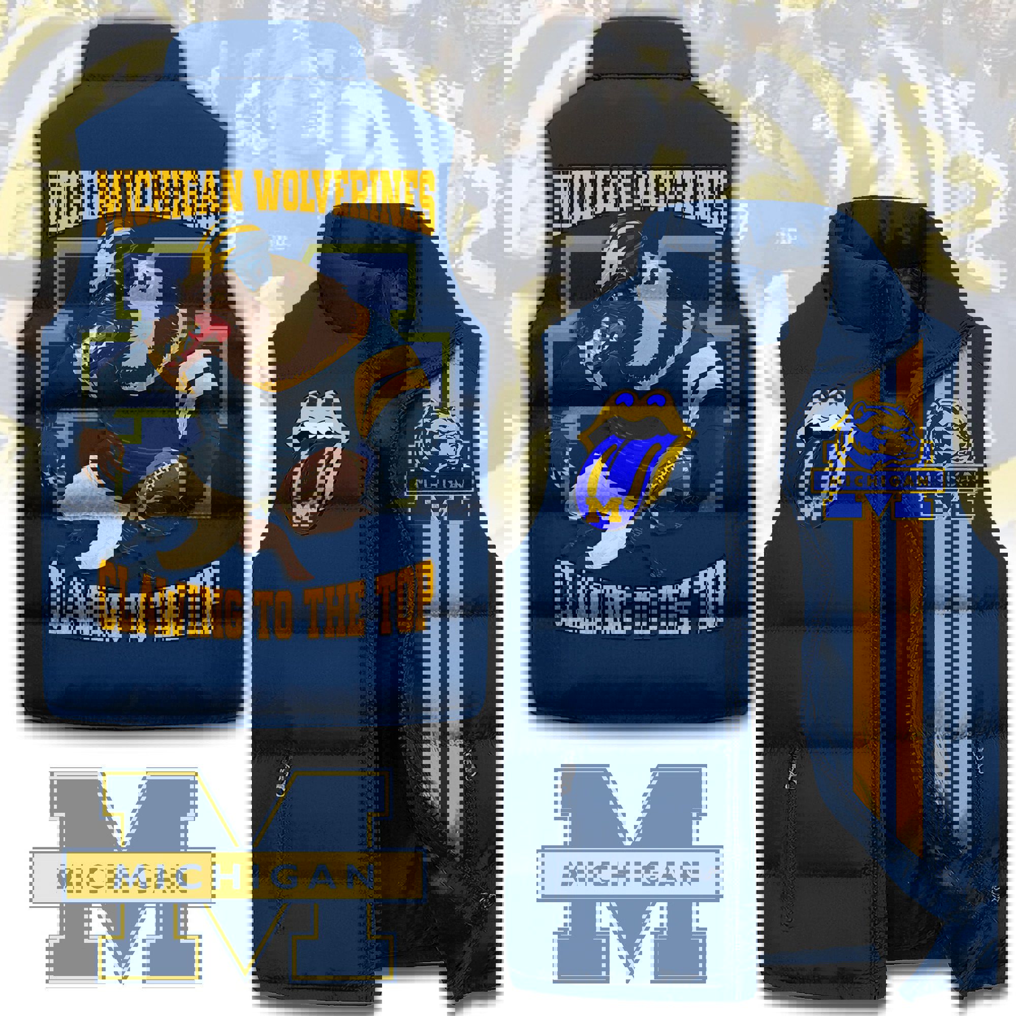 Michigan Wolverines football Sleeveless Coat Sleeveless Vest Gift For Fans
CCS4112