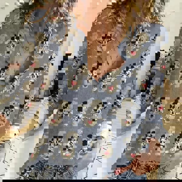 Mickey Mousecute Women Casual Shirt Mickey Women Shirt Cartoon Casual Shirt
Disney Fan Gift Mickey Shirt