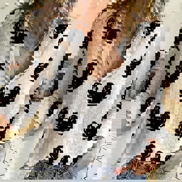 Mickey Women Casual Shirt Mickey Linen Shirt Cartoon Casual Shirt Disney Fan
Gift Mickey Shirt