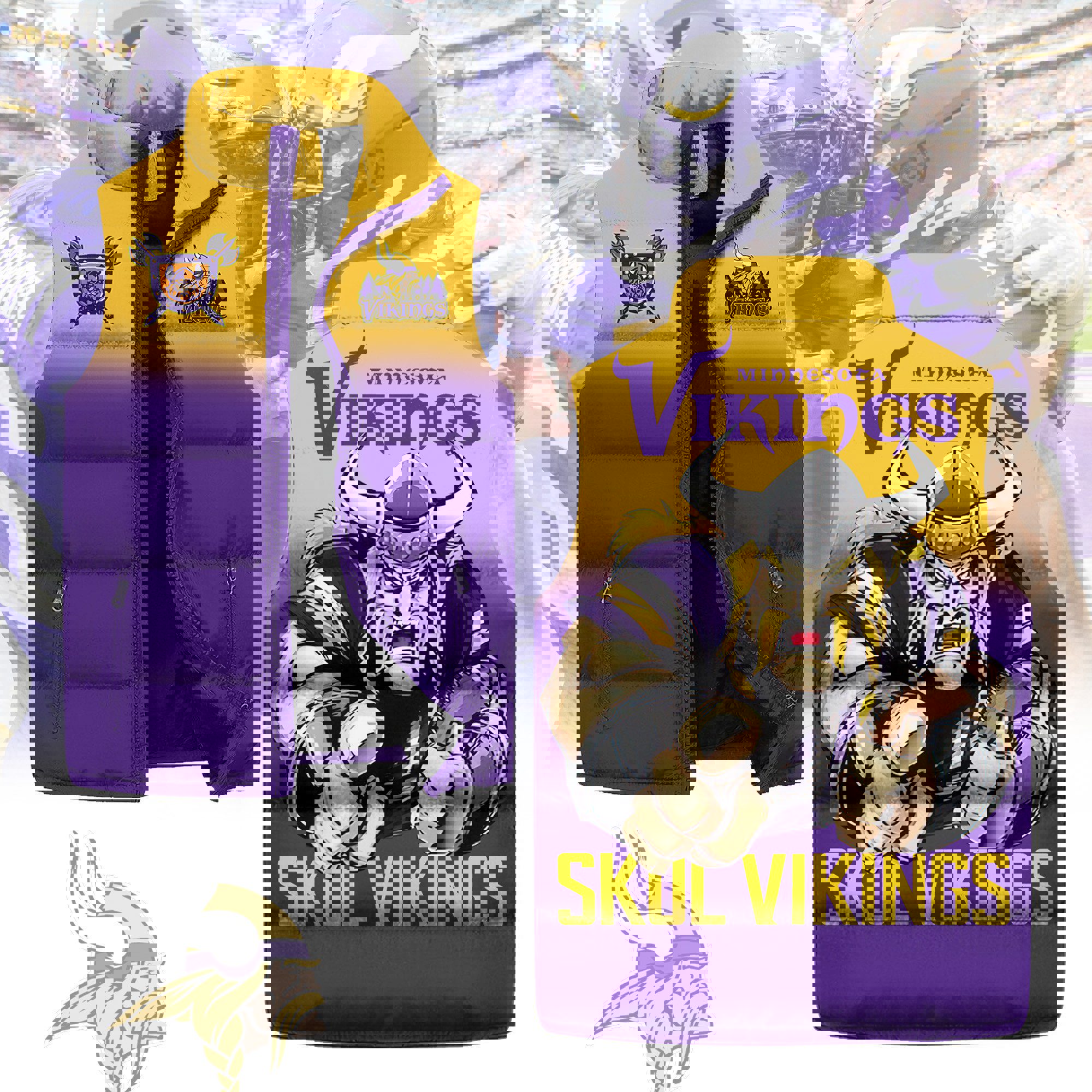 Minnesota Vikings Sleeveless Coat Sleeveless Vest Gift For Fans CCS4233