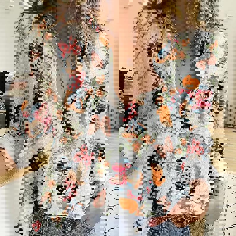 Minnie Women Casual Shirt Mickey Women Blouses Minnie Linen Shirt Casual Long
Sleeve Button Down Shirt Minnie Fans Gift