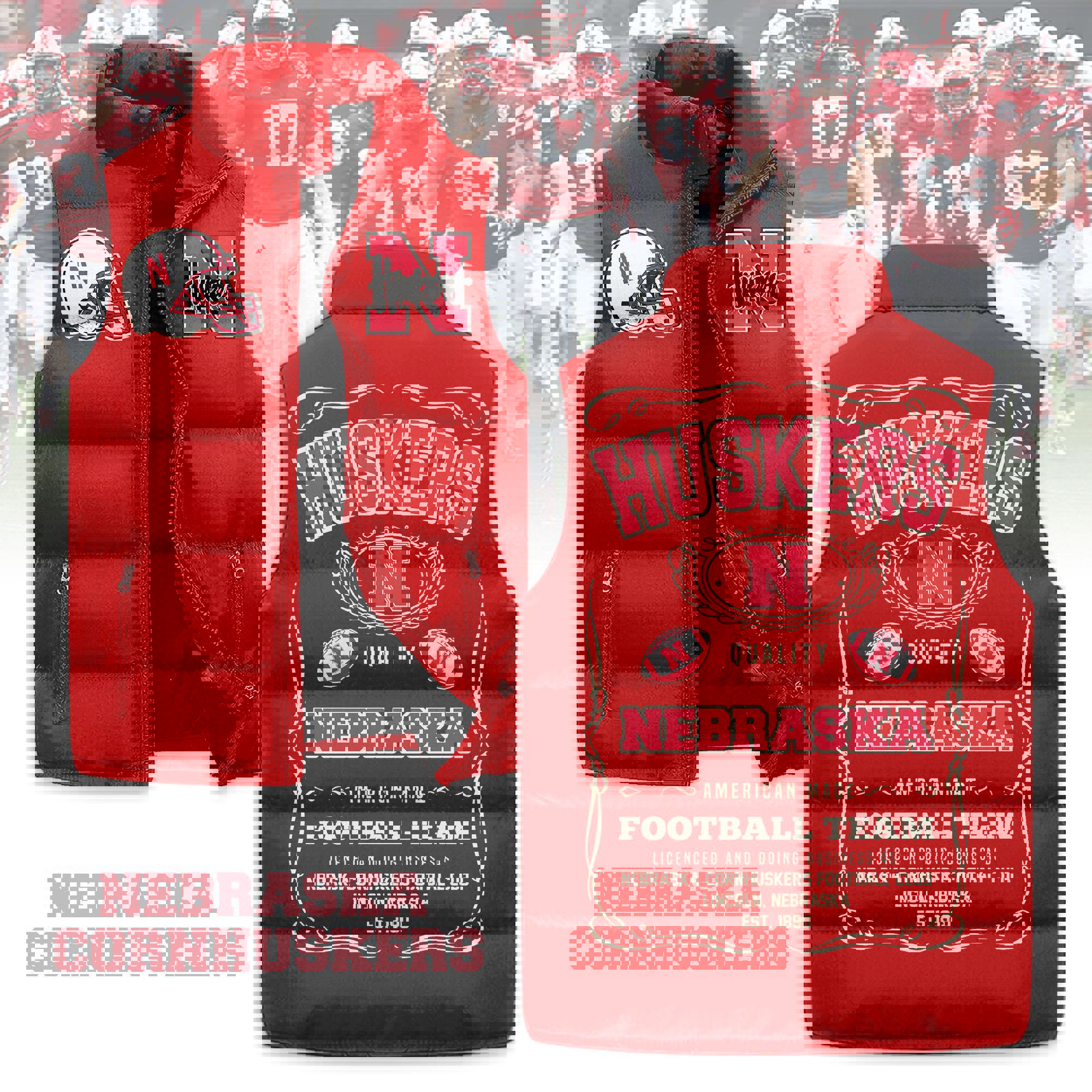 Nebraska Cornhuskers football Sleeveless Coat Sleeveless Vest Gift For Fans
CCS4180