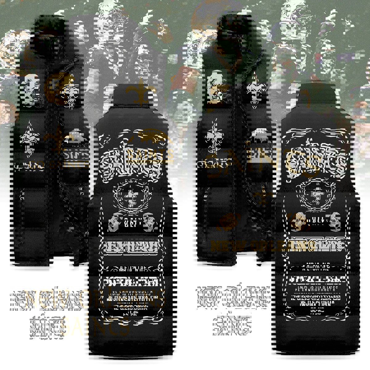 New Orleans Saints Sleeveless Coat Sleeveless Vest Gift For Fans CCS4186