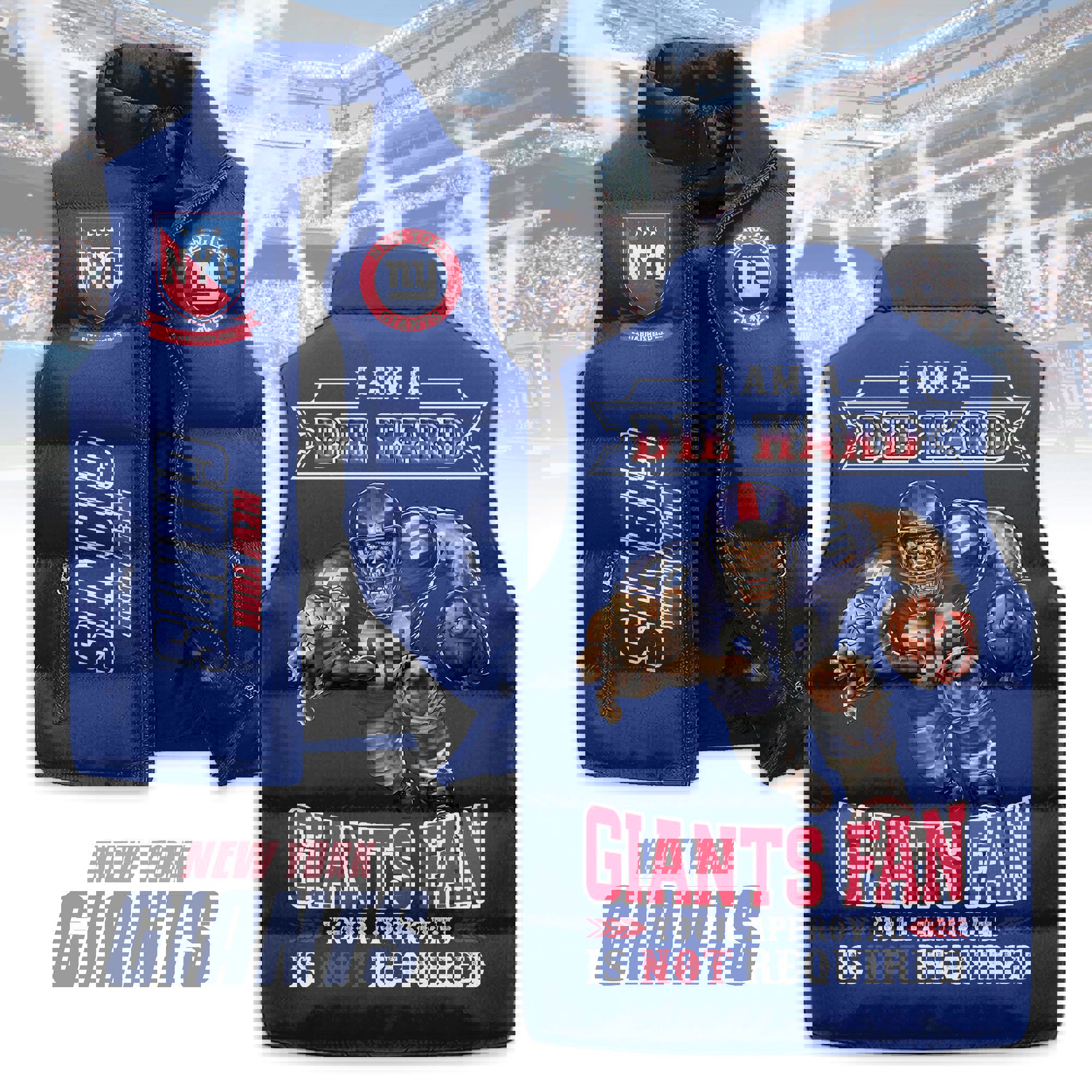 New York Giants Sleeveless Coat Sleeveless Vest Gift For Fans CCS4204