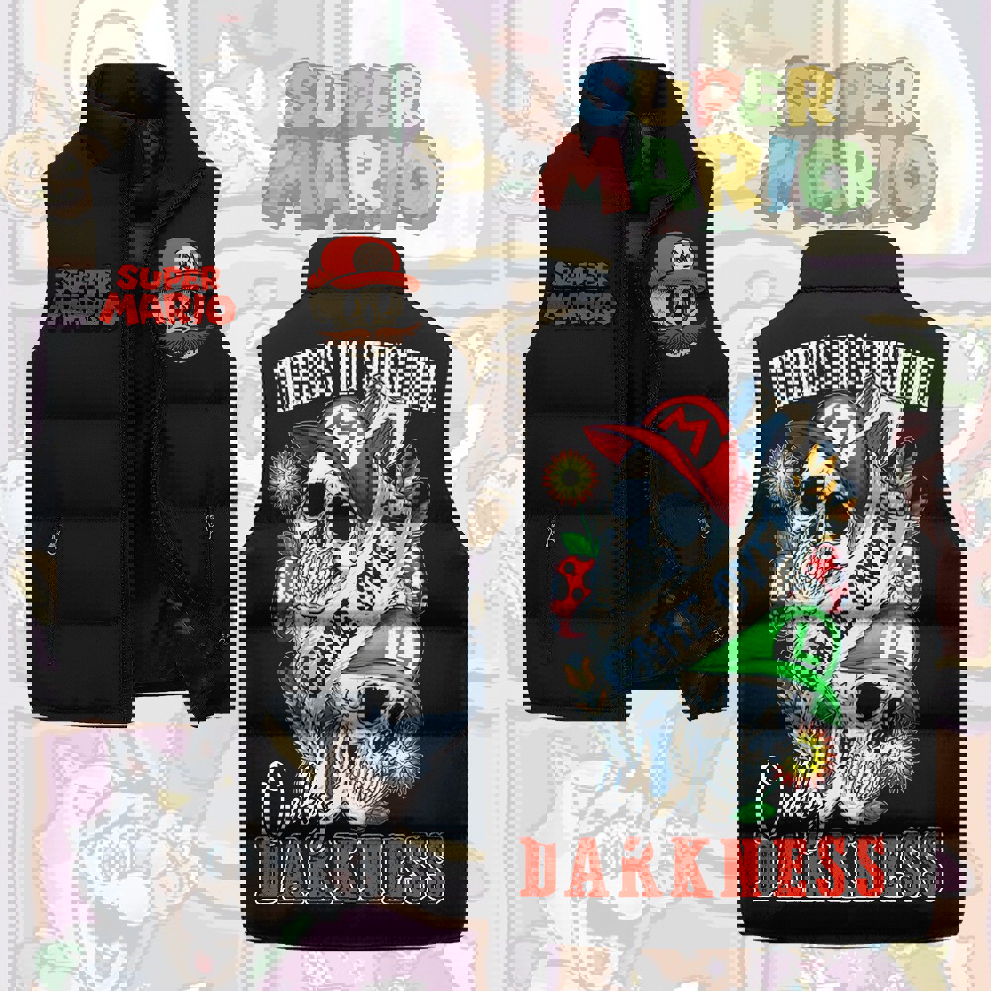 Only Darkness Super Mario Sleeveless Coat Sleeveless Vest Gift For Fans