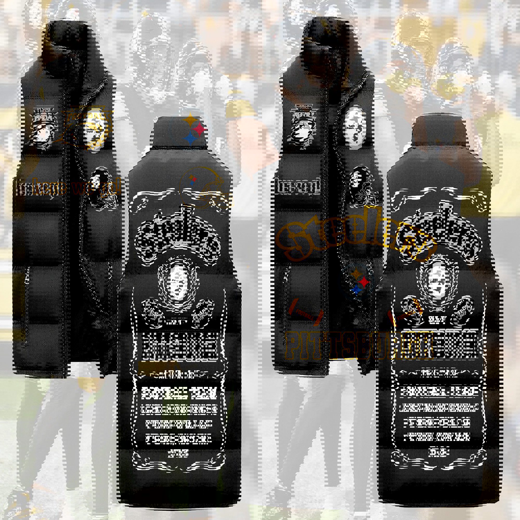 Pittsburgh Steelers Sleeveless Coat Sleeveless Vest Gift For Fans CCS4122