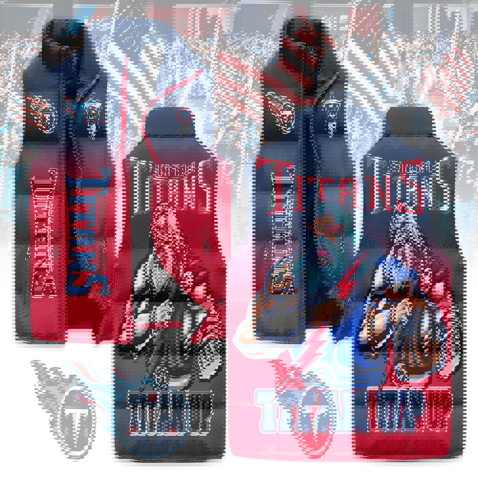 Tennessee Titans Sleeveless Coat Sleeveless Vest Gift For Fans CCS4216