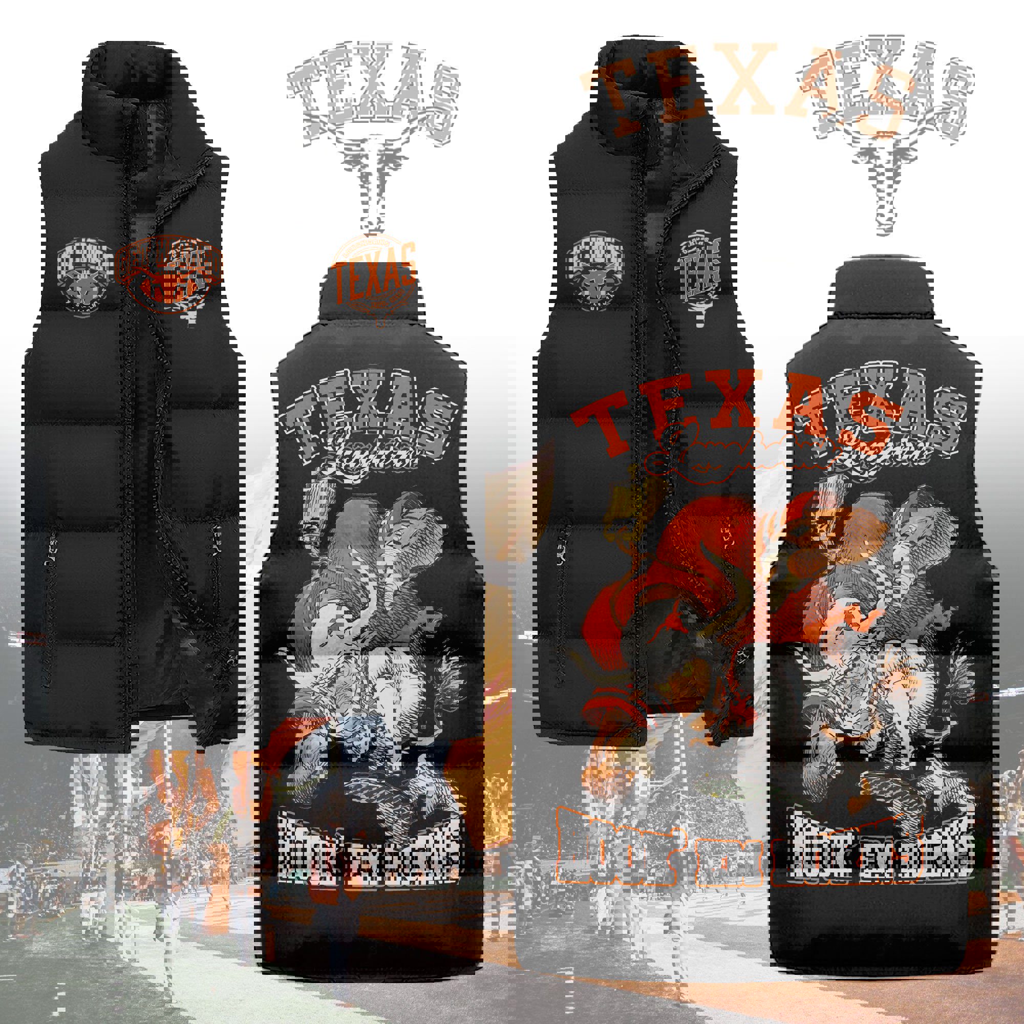 Texas Longhorns football Sleeveless Coat Sleeveless Vest Gift For Fans CCS4197