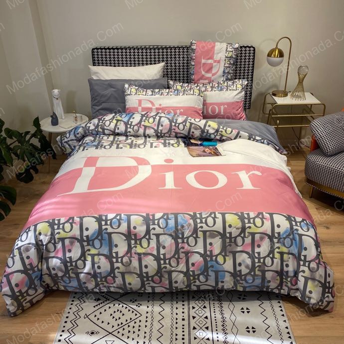 Christian dior logo brands 3 bedding set