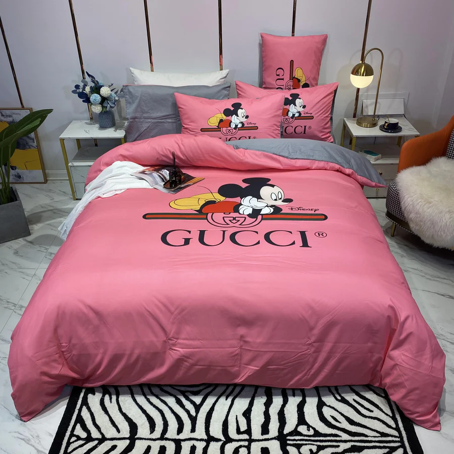 Gucci x Mickey Pink Bedding Set