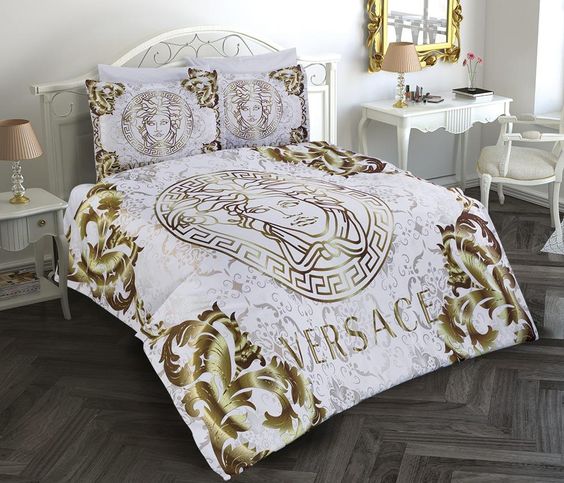 Versace gold bedding set