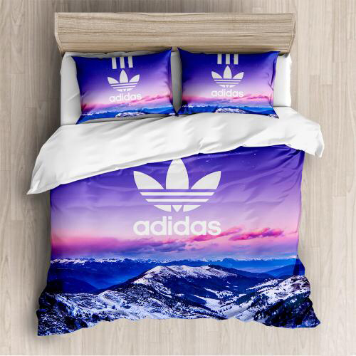 Adidas mountain luxury brand bedding set bedspread duvet cover set home decor hn