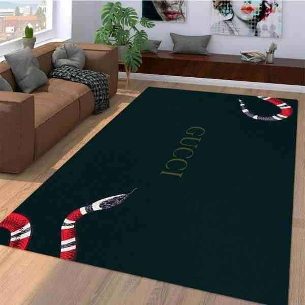 Classic gucci snake gucci area rug home decor