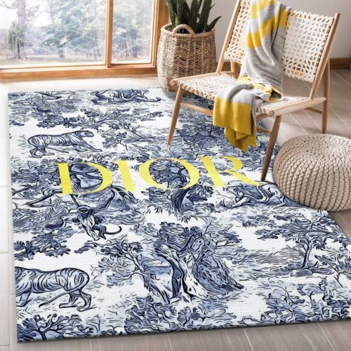 Dior logo background area carpet rug