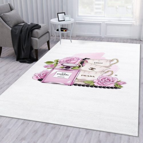 Dior perfume n5 area carpet rug