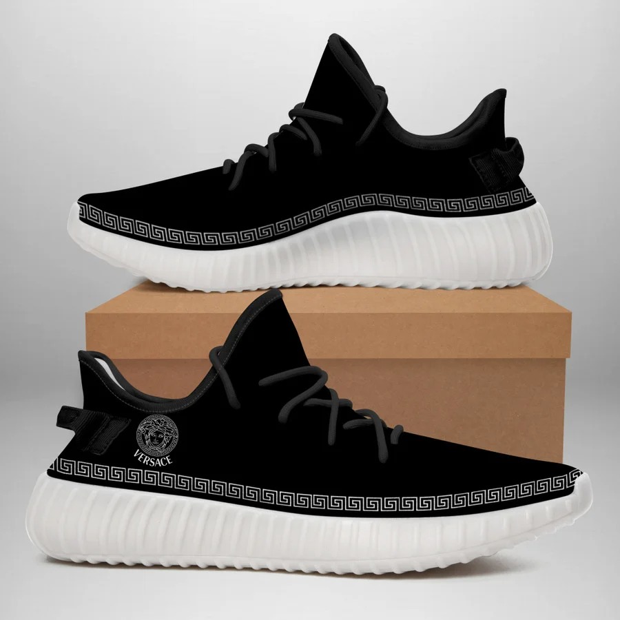 Gianni versace black white yeezy boost shoes sport sneakers #2