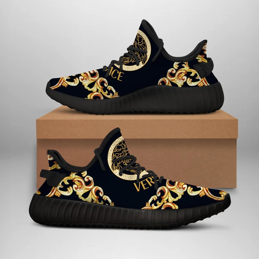 Gianni versace black yeezy boost shoes sport sneakers #1
