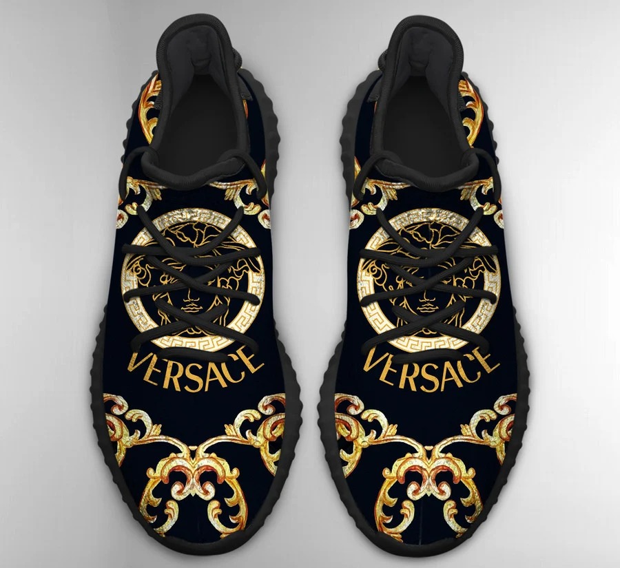 Gianni versace black yeezy boost shoes sport sneakers