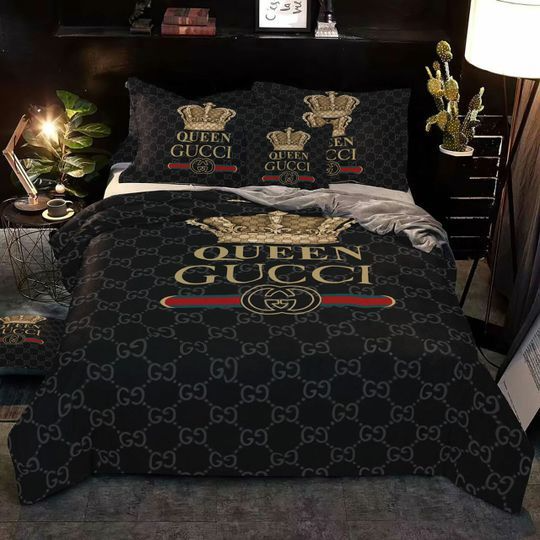 Gucci queen luxury brand high-end bedding set home decor ht