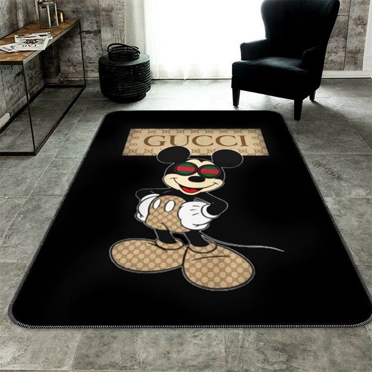High fashion gucci mickey gucci rug home for living room