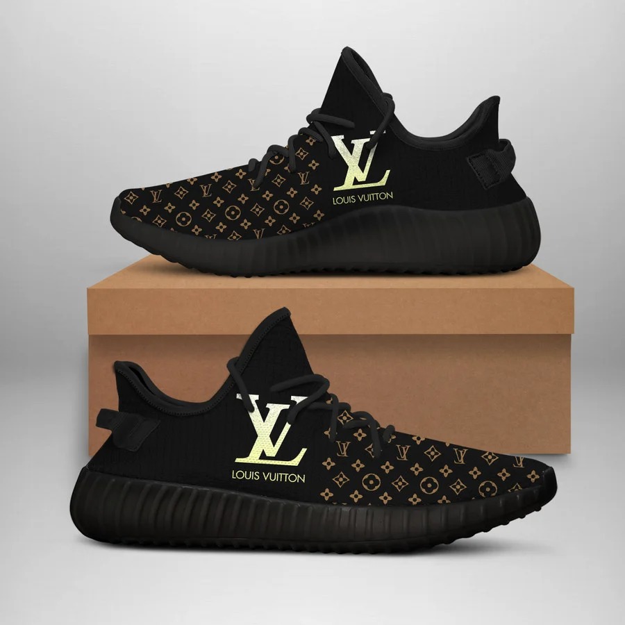 Louis vuitton brown monogram yeezy boost shoes sport sneakers