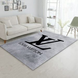 Louis vuitton logo area rug carpet v1