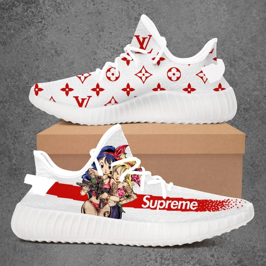 Louis vuitton supreme dragon ball yeezy boost shoes sport sneakers